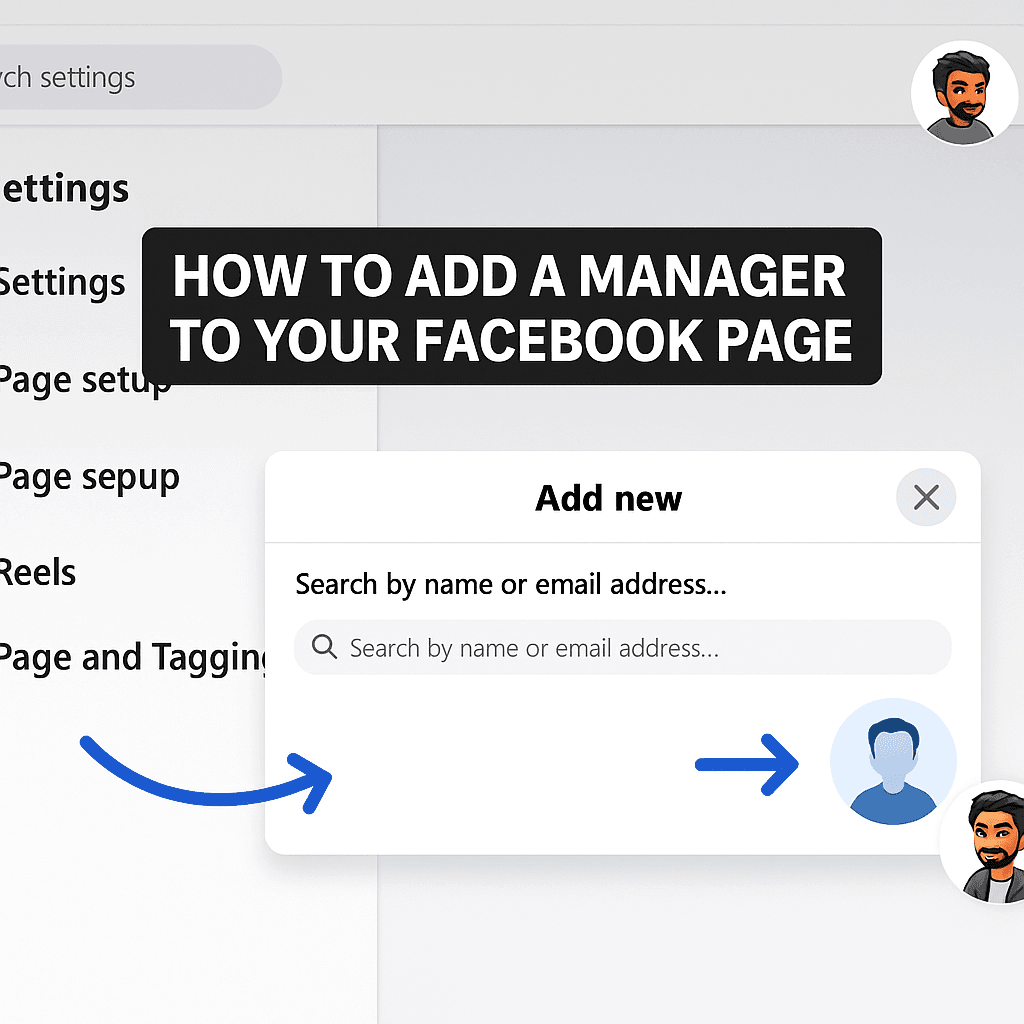 How to add a manager to your Facebook Page