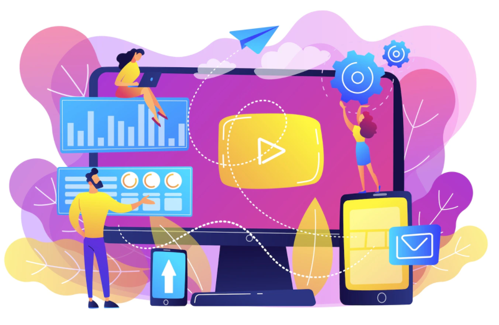 2022-04-03 22_02_17-Free Vector _ Ppc advertising managers work with websites. ppc campaign, pay-per